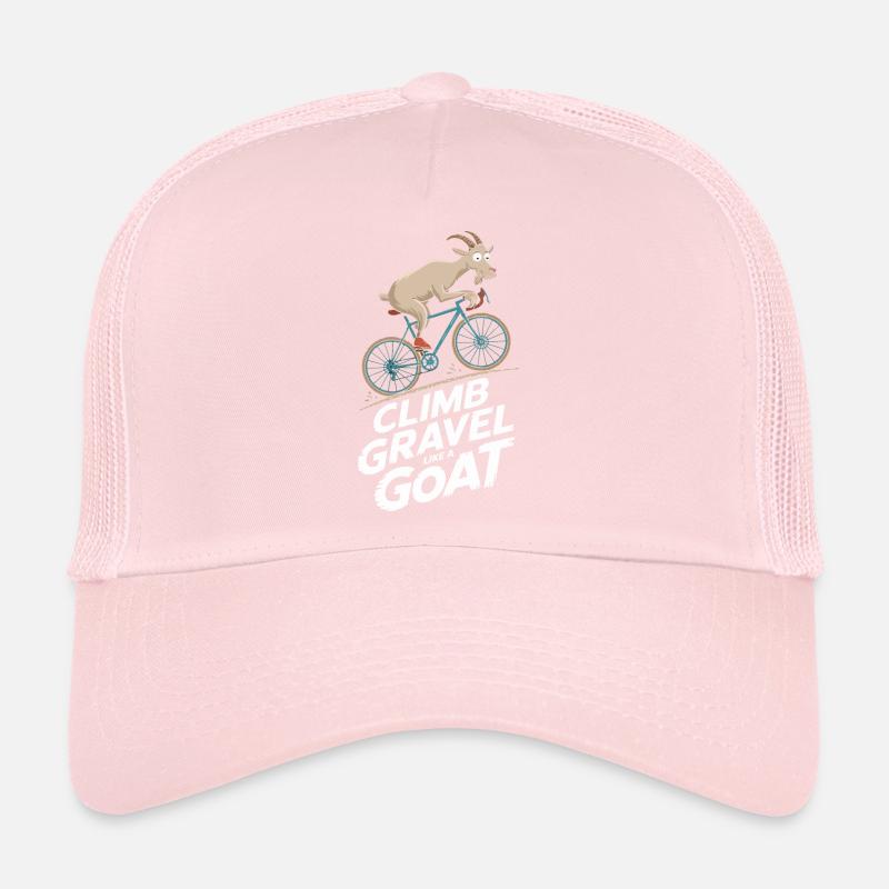 T-shirt d’aventure à vélo de chèvre Casquette trucker 