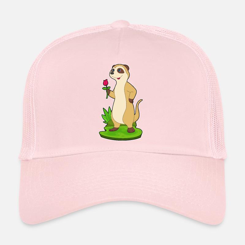 Rose de suricate Casquette trucker 