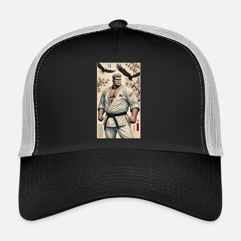 American Karate MASTER - Trucker Cap - black/stone grey