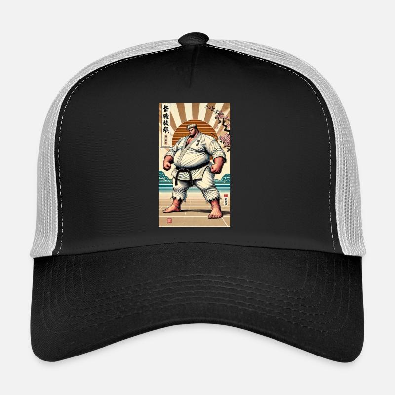 Karate MEISTER - Trucker Cap - Schwarz/Steingrau