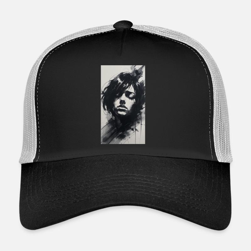 Haunting Ink & Coal Emotion - Trucker Cap - black/stone grey