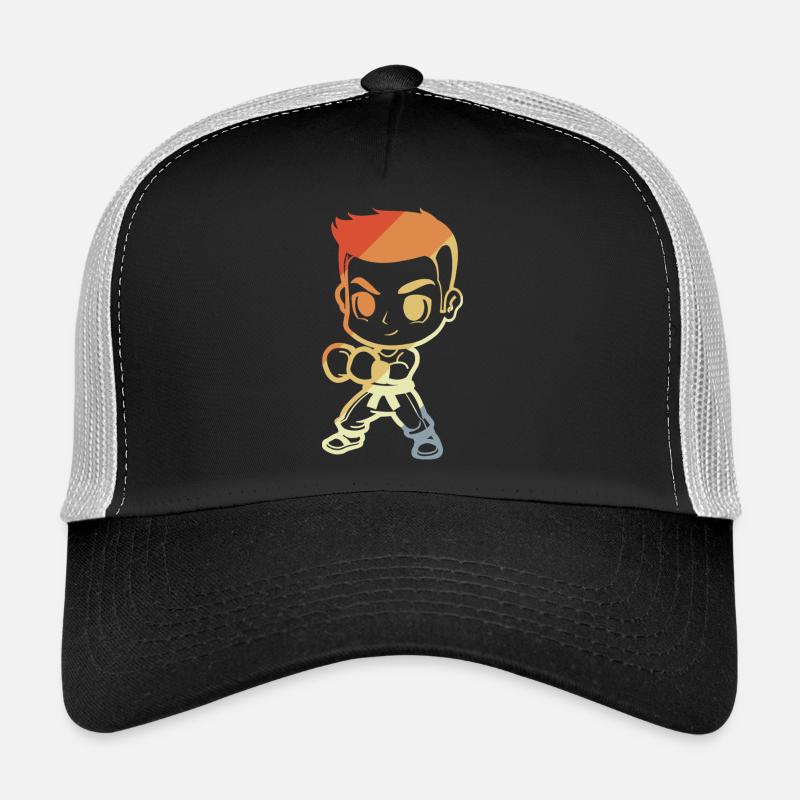 Kickboxer garçon dessin animé Casquette trucker 