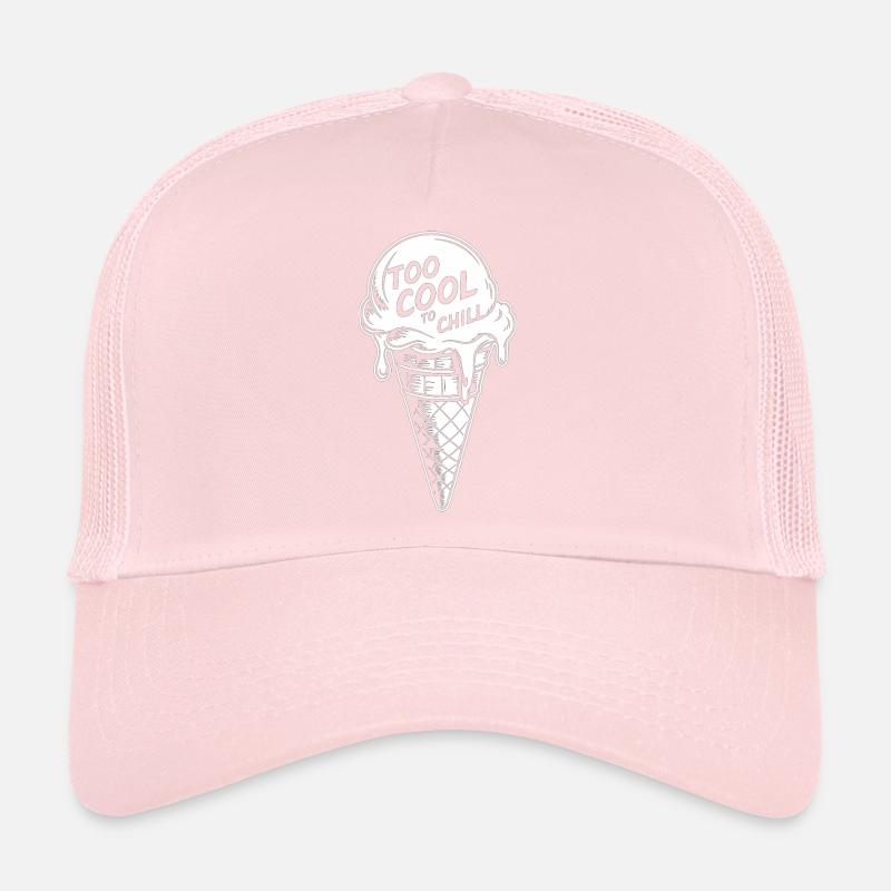 Too Cool to Chill – Crème glacée avec une déclaration Casquette trucker 