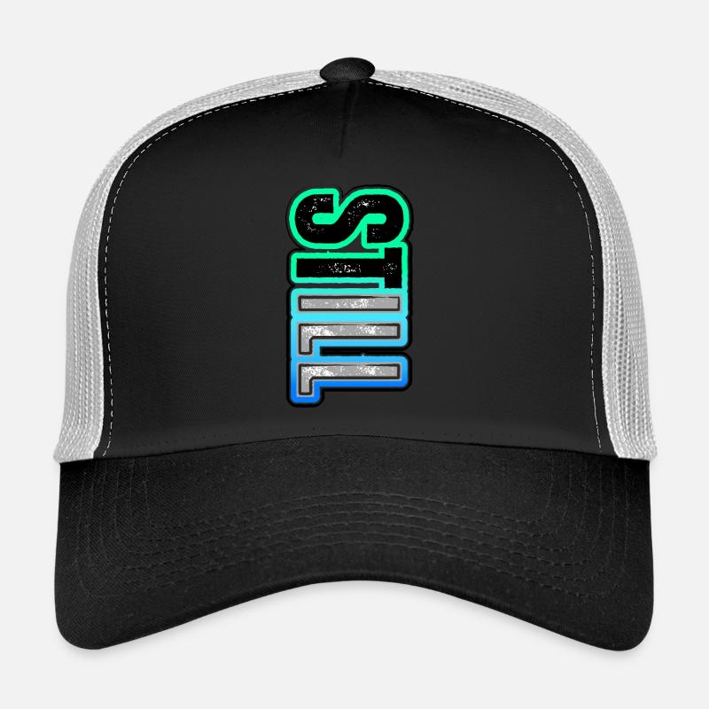 STILL ILL – un message vertical au néon audacieux Casquette trucker 