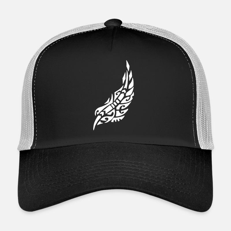 Weiße Vogelfeder Trucker Cap