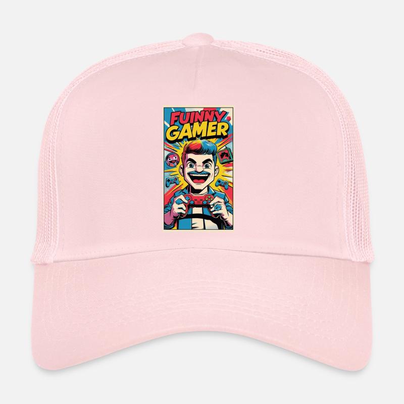 conception de dessin animé de joueur drôle Casquette trucker 