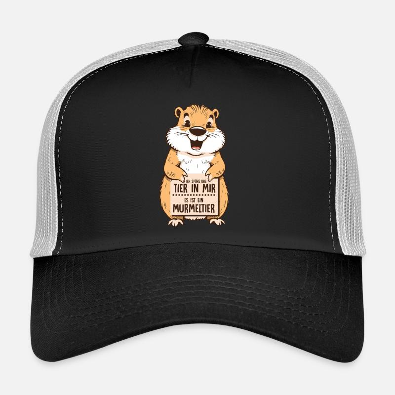 Je sens l’animal en moi. C’est une marmotte N Casquette trucker 