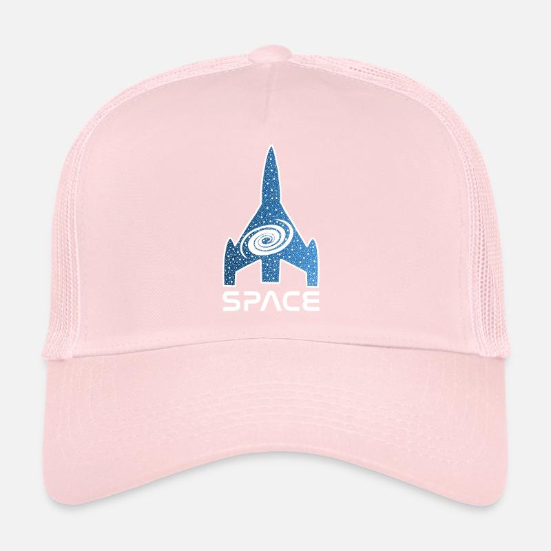 Starry Galaxy Rocket Trucker Cap