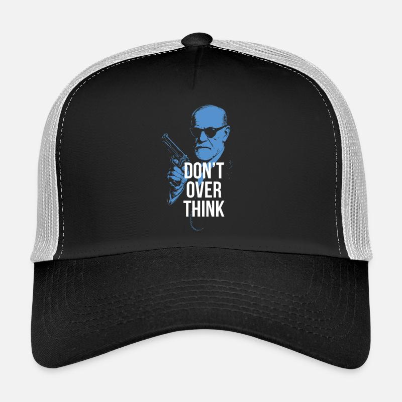 Sigmund Freud rétro audacieux avec arme à feu Casquette trucker 