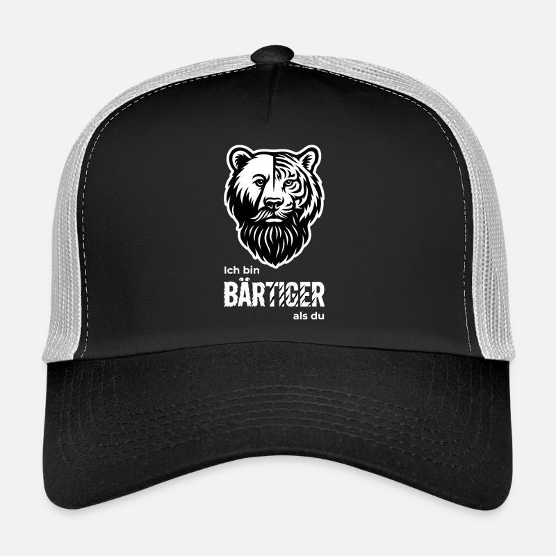 BÄRTIGER Bär & Tiger Bart-Wortspiel Trucker Cap