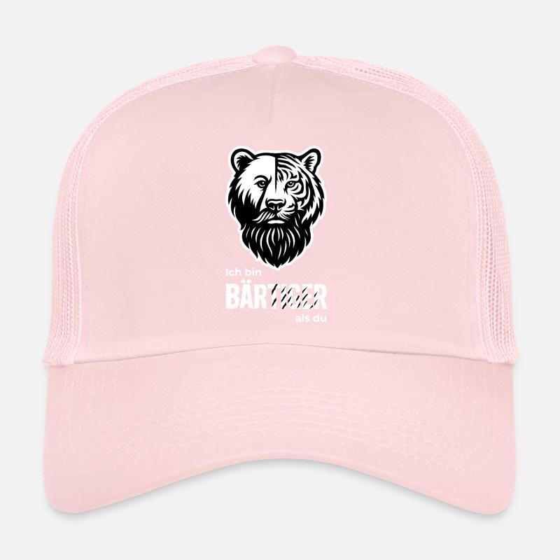 BEARDED Bear & Tiger Beard Pun Trucker Cap