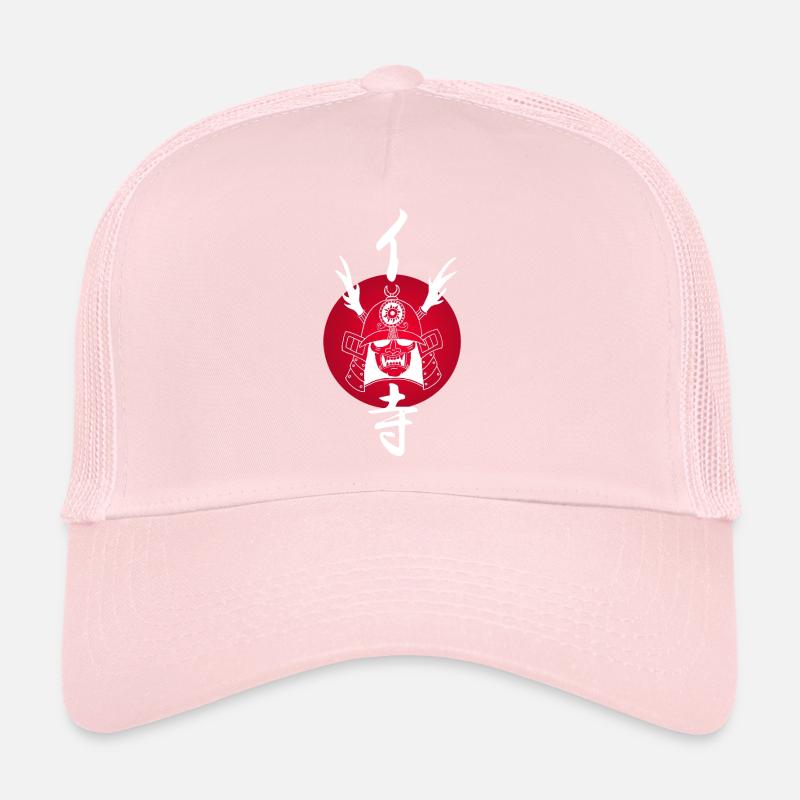 Samouraï blanc et soleil rouge Casquette trucker