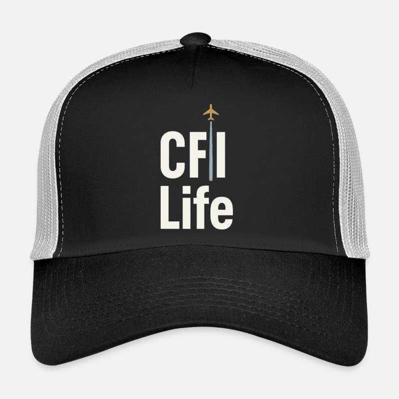 Instructeur de vol Cfi Pilote Instructeur d’aviation Casquette trucker 