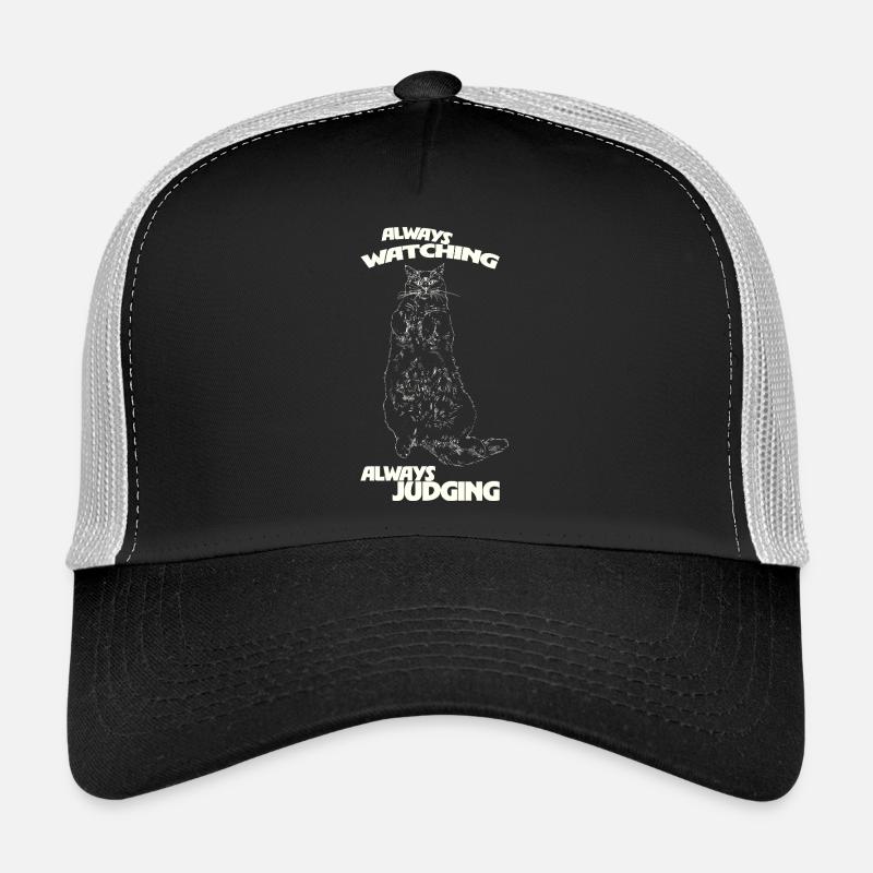 ALWAYS WATCHING, ALWAYS JUDGING - Trucker Cap - black/stone grey