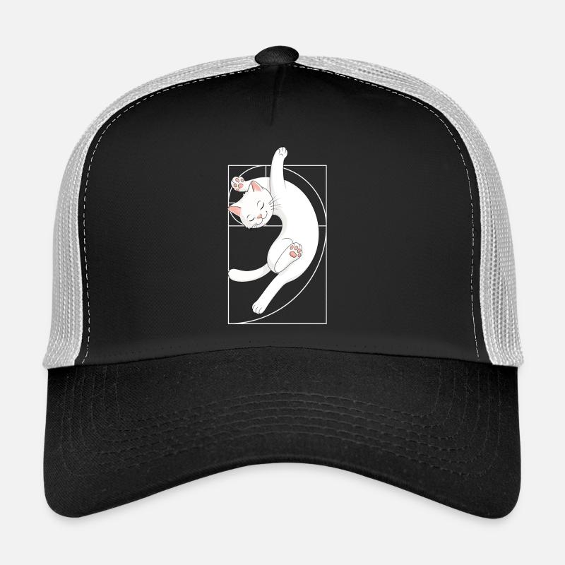 Chat en spirale de Fibonacci Casquette trucker 