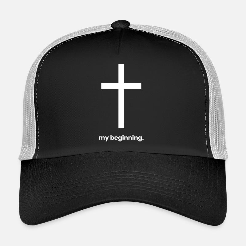 Mon commencement, c’est Jésus - Vêtements chrétiens Casquette trucker 