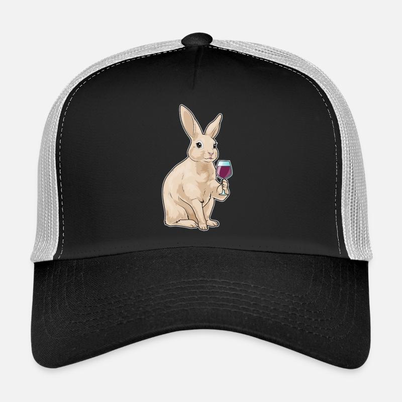 Rabbit Red Wine Trucker Cap