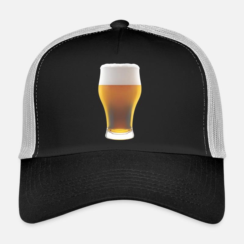 Beer gradient glass with foam Trucker Cap