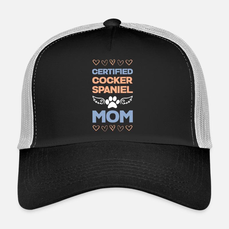 Certified Cocker Spaniel Mama - Trucker Cap - black/stone grey