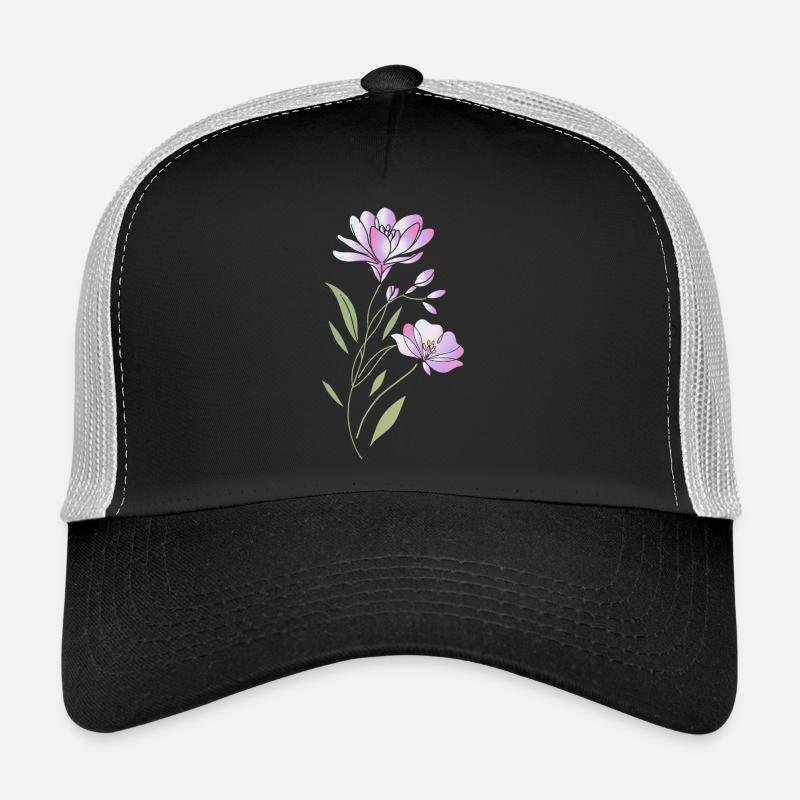 Illustration des fleurs de Freesia Casquette trucker 