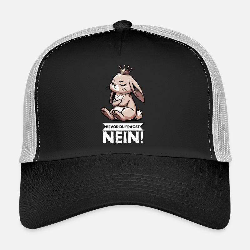 Before you ask: no, rabbit, bunny, bunny, long-eared Trucker Cap