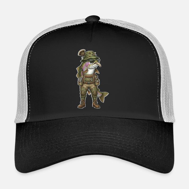 Truite arc-en-ciel Pêche à la mouche Pêche à la mouche Casquette trucker 