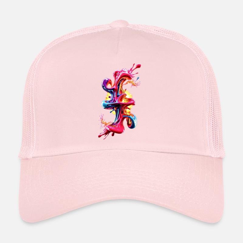 Fluide d’Art Liquide Abstrait Casquette trucker 