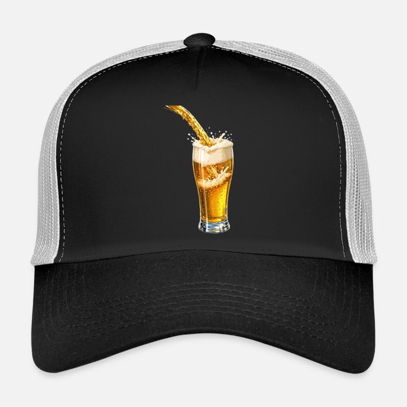 Éclat de mousse de bière dorée Casquette trucker 