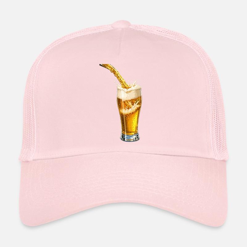 Éclat de mousse de bière dorée Casquette trucker 