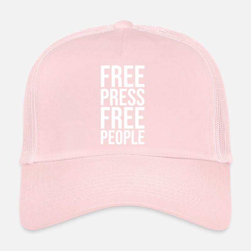 Libres de presse, libres de peuple Casquette trucker 