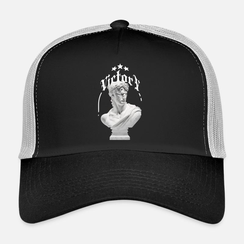 Gothic Victory Bust with Blindfold Trucker Cap