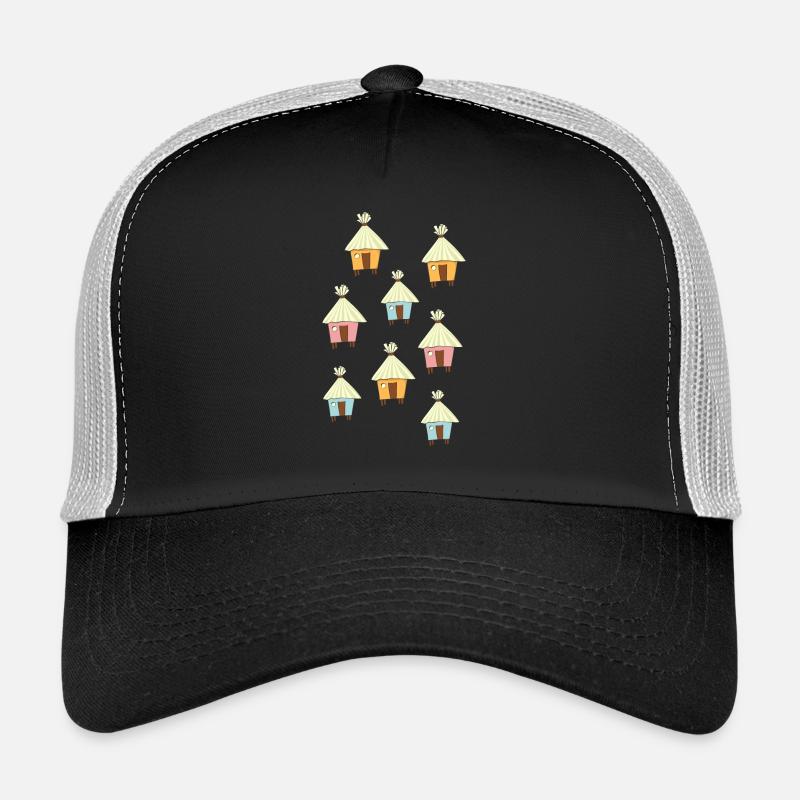 cabane de plage - Casquette trucker  - noir/gris pierre