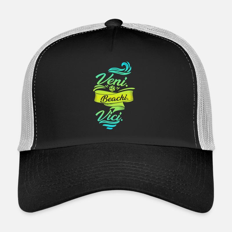 Beachvolleyball - Trucker Cap - Schwarz/Steingrau