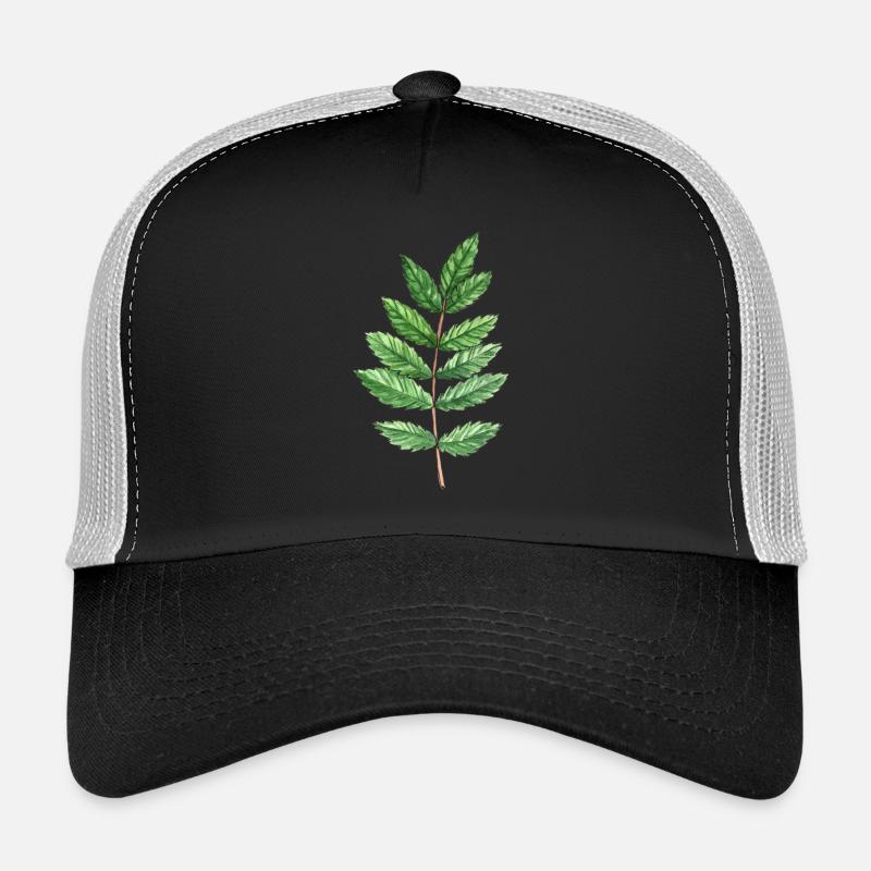 Leaf of an ash - Trucker Cap - black/stone grey