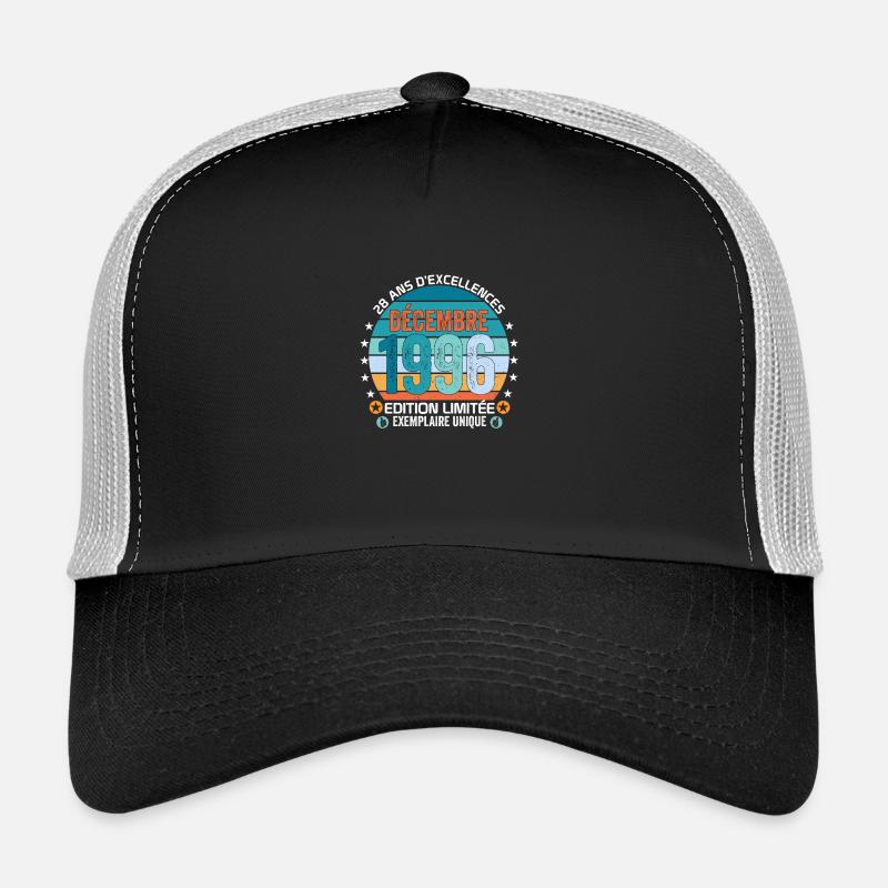 28e anniversaire Décembre 1996 idée Cadeau 28 ans Casquette trucker 
