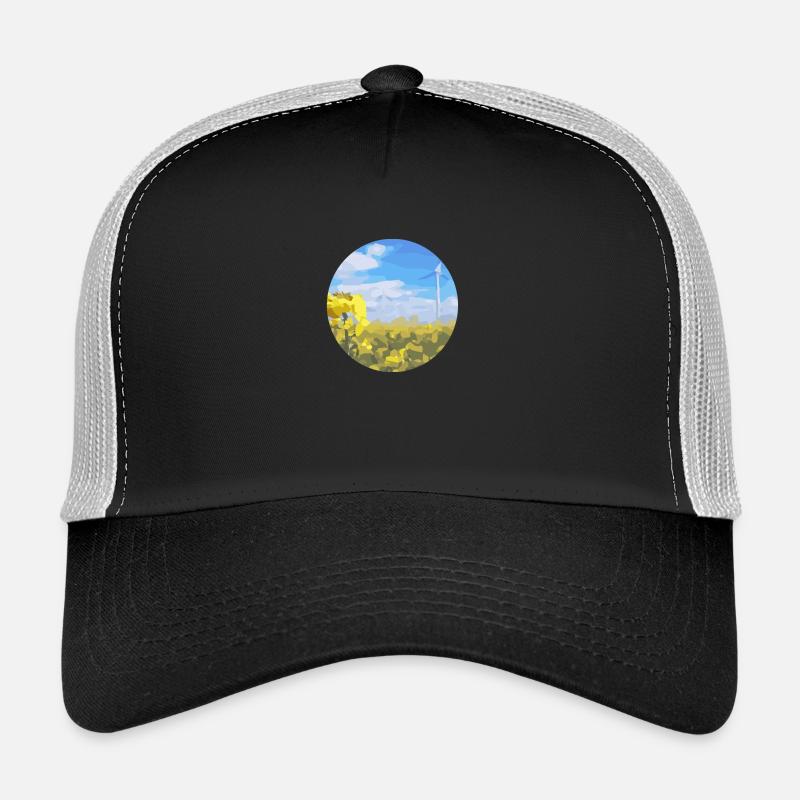 field with windmill Trucker Cap