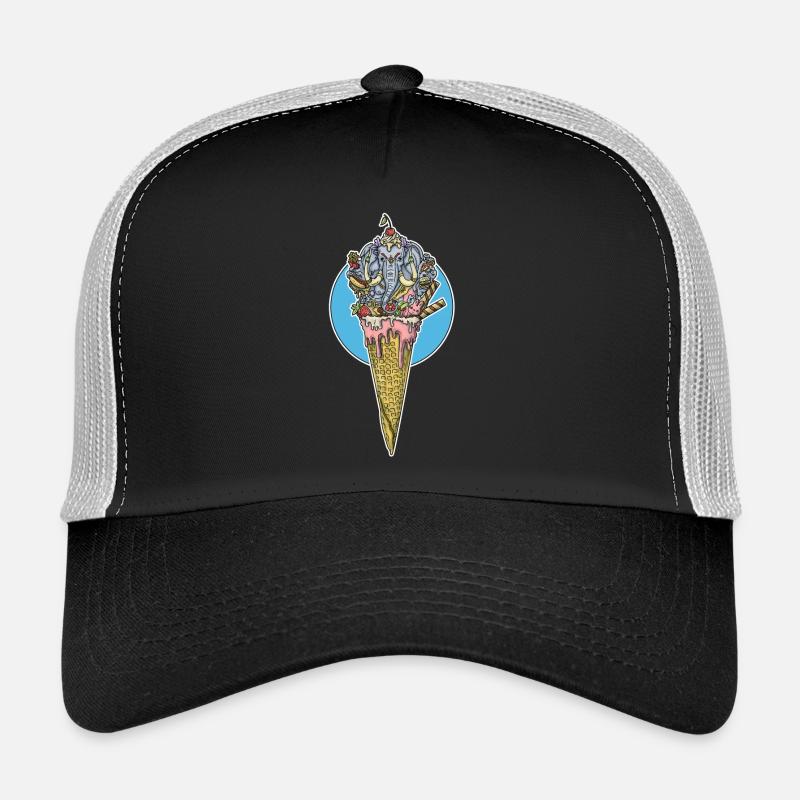 Shivaeis - Trucker Cap - Schwarz/Steingrau