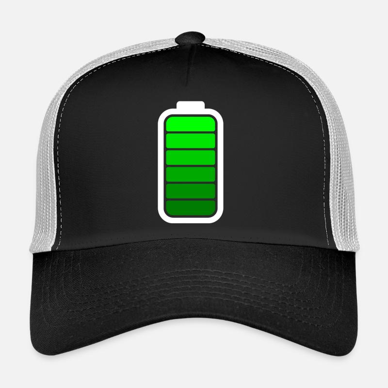 FULL BATTERY - White - Trucker Cap - black/stone grey