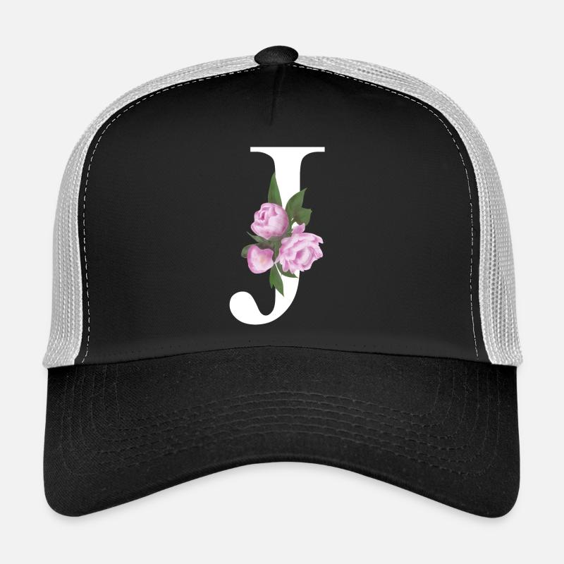 J - Trucker Cap - Schwarz/Steingrau