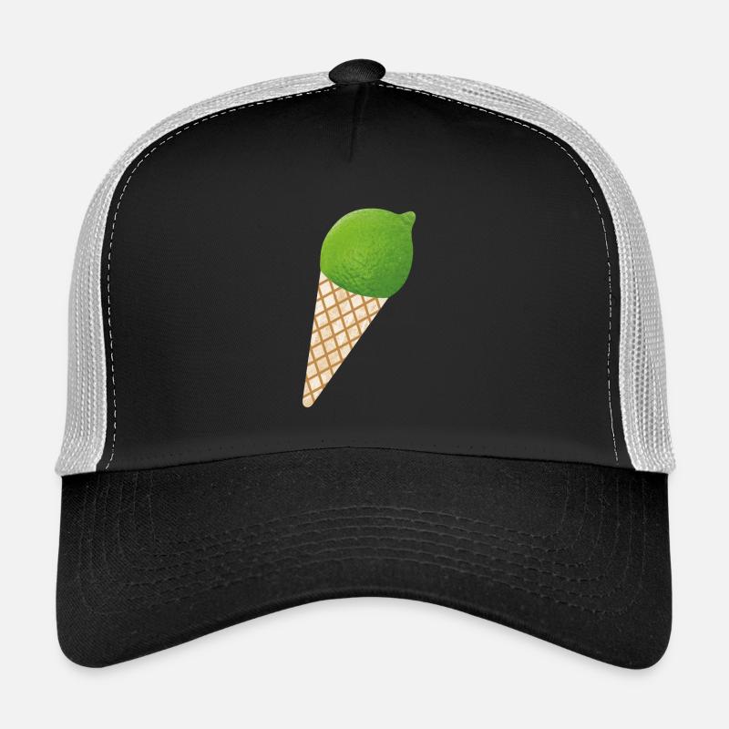 Glace au citron vert Glace d’été Citron Fruit Vacances Casquette trucker 