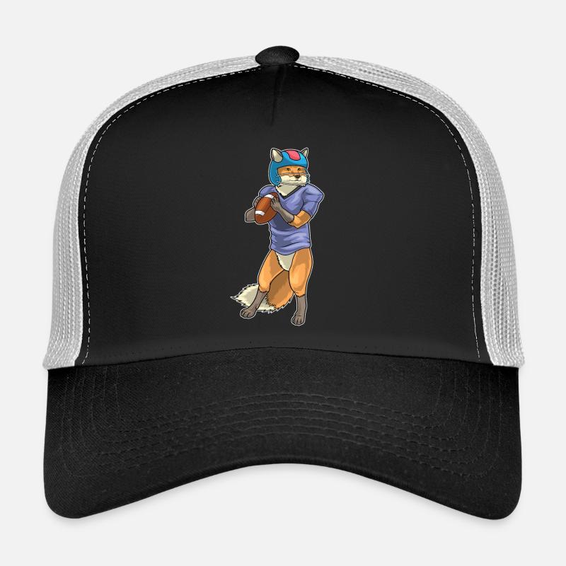 Fuchs American Football - Trucker Cap - Schwarz/Steingrau