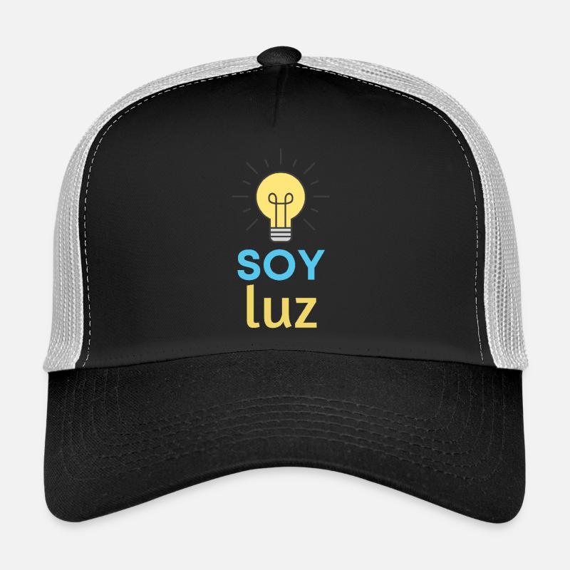 ICH BIN LICHT - Trucker Cap - Schwarz/Steingrau