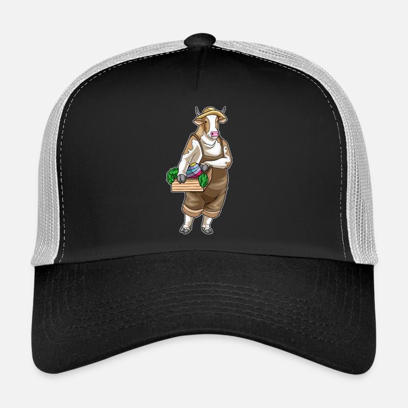 Cow Easter Farmer - Trucker Cap - black/stone grey