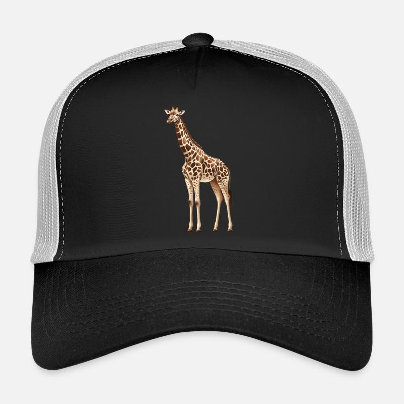 Giraffe - Trucker Cap - Schwarz/Steingrau