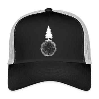 Annual Rings Tree for Forest Friends - Trucker Cap - black/stone grey - Front