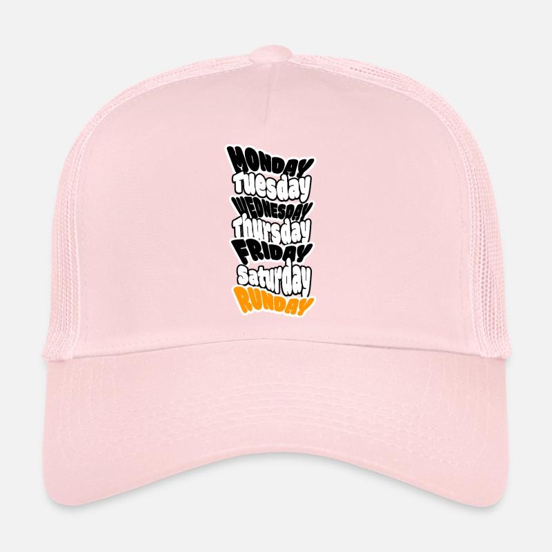 LE DIMANCHE, C’EST LE JOUR DE LA COURSE. Longue course ou grasse matinée ? Casquette trucker 