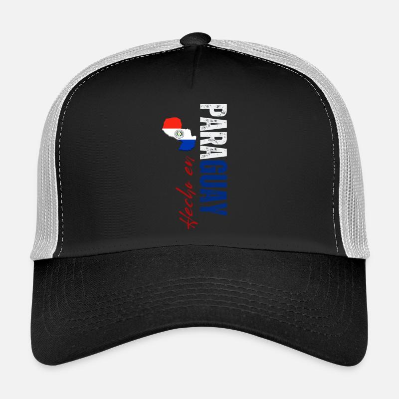 Fabriqué au Paraguay, design vertical Casquette trucker 