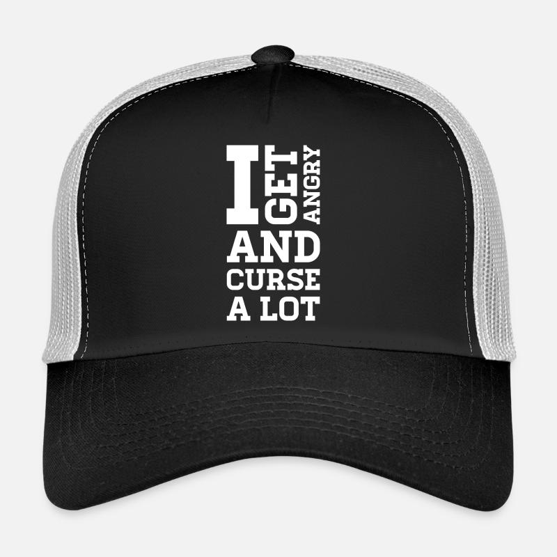 Angry – Statement about anger, protest & emotions Trucker Cap
