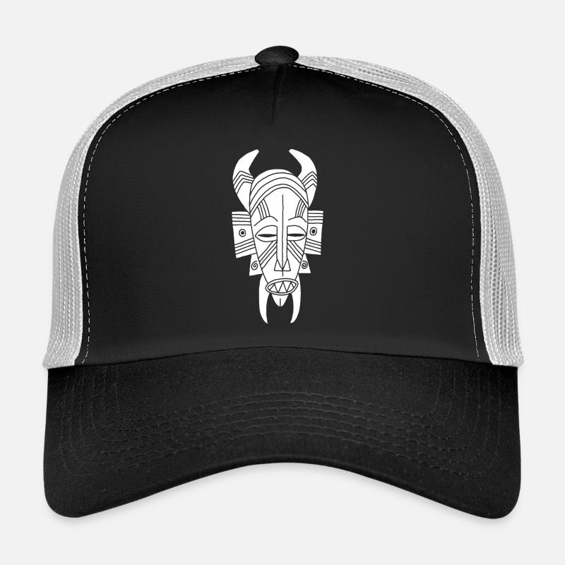 Afrikanischer weißer Dämon Trucker Cap