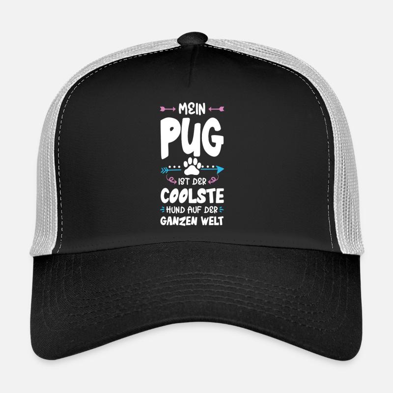 Dicton de chien carlin Casquette trucker 
